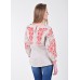 Embroidered blouse "Verkhovna" red on gray